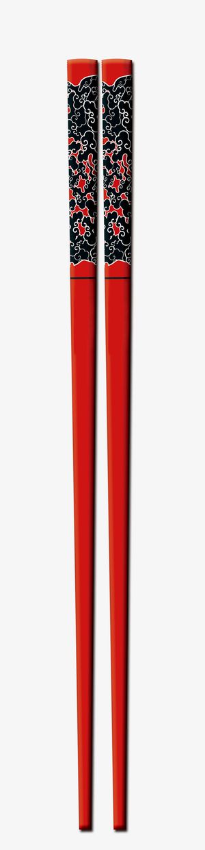 红色筷子免抠