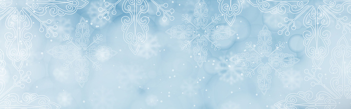 梦幻圣诞节雪花banner高清