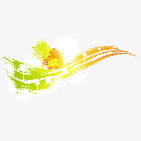 炫彩发光曲线背景装饰