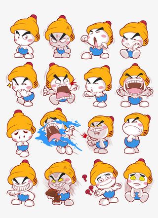 小黄帽表情免抠