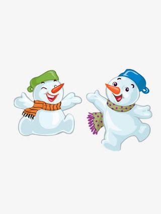 卡通小雪人免抠