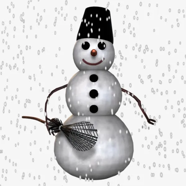 一只雪人免抠