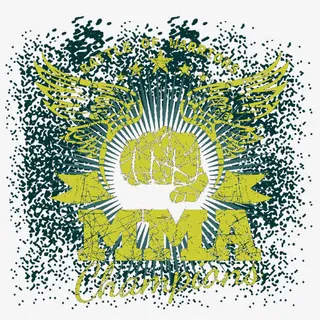 翅膀拳头徽标免抠