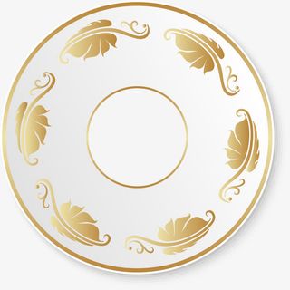 黄色植物装饰图案免抠