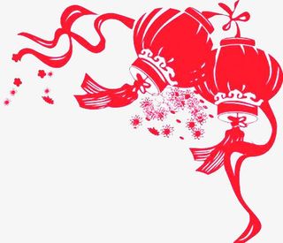 红色灯笼装饰免抠