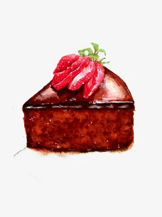 巧克力蛋糕免抠