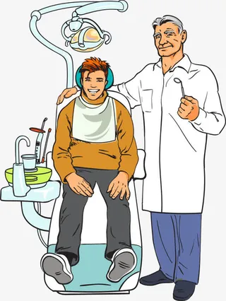 矢量医生和患者免抠