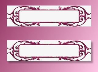 欧式勾花复古边框免抠