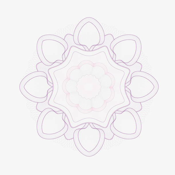 紫色水印花纹矢量图免抠