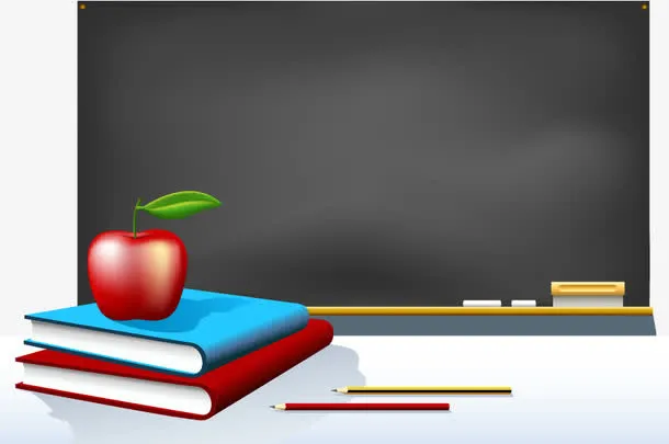 上学主题矢量素材,免抠