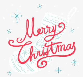 圣诞艺术字免抠