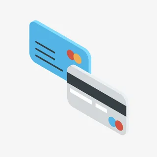 卡通银联卡矢量图免抠