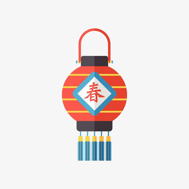 卡通红灯笼春节免抠图免抠