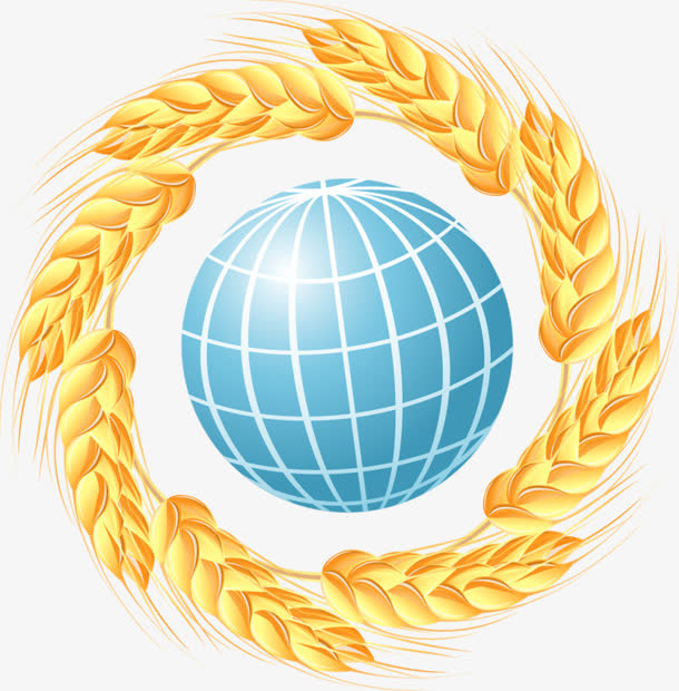 麦子环绕地球png素材免抠