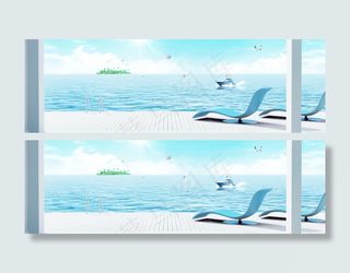 淘宝清新女包游泳馆背景banner