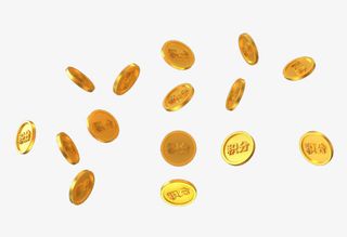 节日金币元素免抠