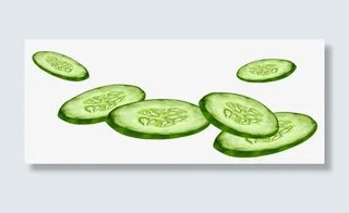 美容黄瓜片免抠