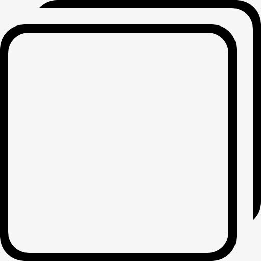 方形薄图标免抠