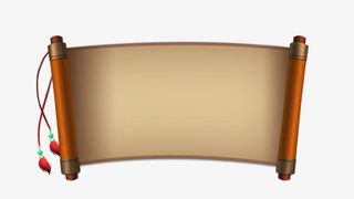 卷轴横幅 png素材免抠