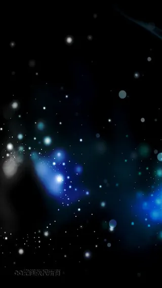 蓝色几何发光图形H5背景素材高清