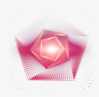 多边形渐变科技光效矢量免抠
