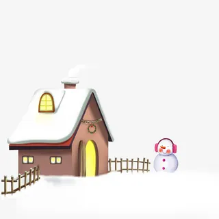 寒冷冬季素材免抠