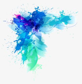 彩色的飘带免抠