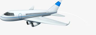 白色飞机免抠素材免抠