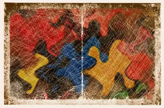 拼图彩色平面背景素材高清