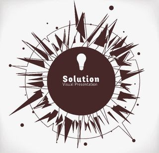 时尚几何形圆形免扣素材免抠