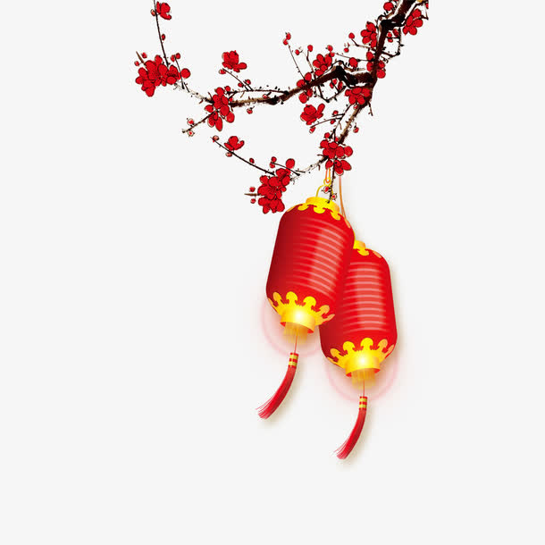 梅花灯笼免抠