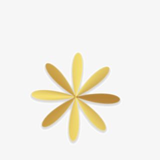 八个花瓣花朵免抠