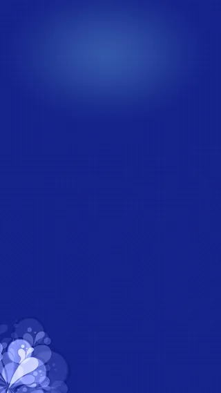 蓝色渐变古典花纹花瓣H5背景高清