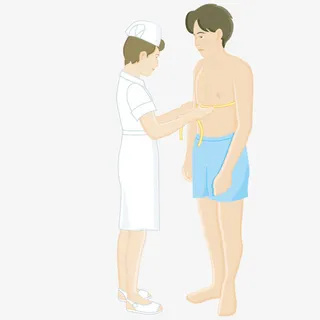 护士测量身体身体检查免抠