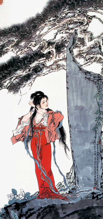 古代仕女画免抠