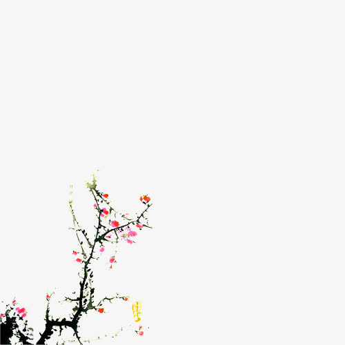 文艺梅花免抠