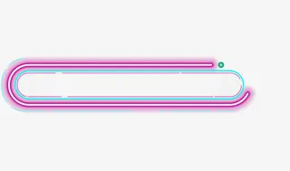 科技风边框发光免抠