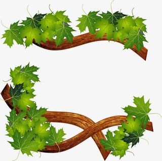 矢量卡通树枝免抠