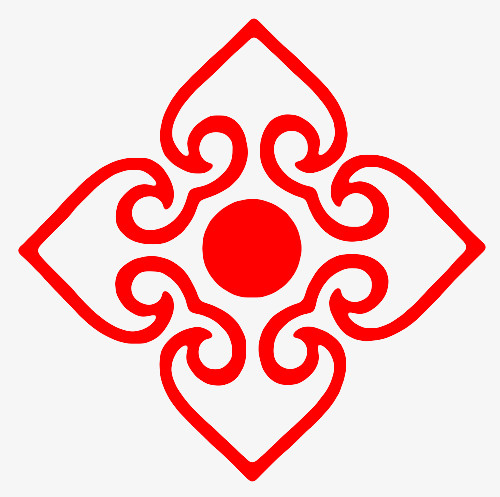 红色艺术边框免抠