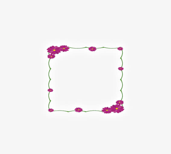 鲜花边框免抠