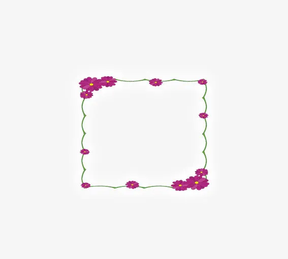 鲜花边框免抠
