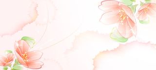 温馨浪漫手绘花朵海报背景