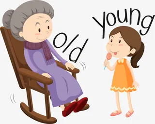 年老年幼对比免抠