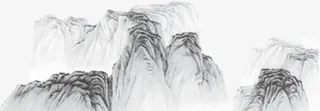 山水画素材免抠