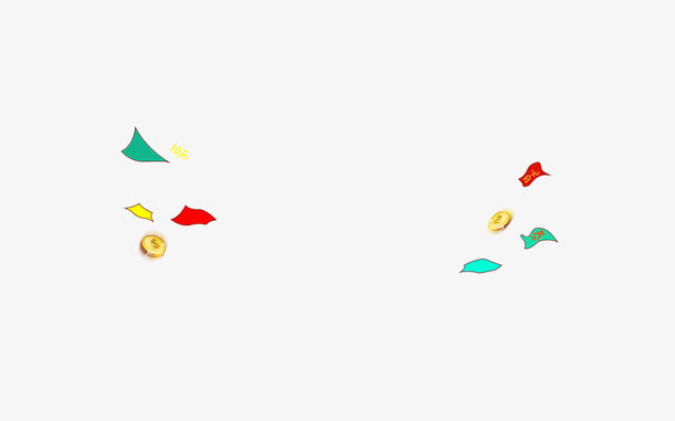 金币促销优惠券免抠