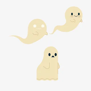 万圣节主题之幽灵免抠