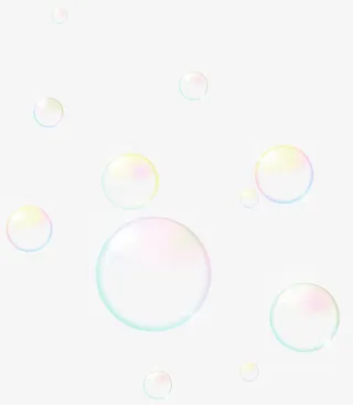 创意效果太阳下的泡泡免抠装饰效果特效元素