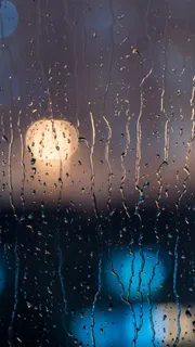 简约朦胧水珠夜景手机端H5背景高清