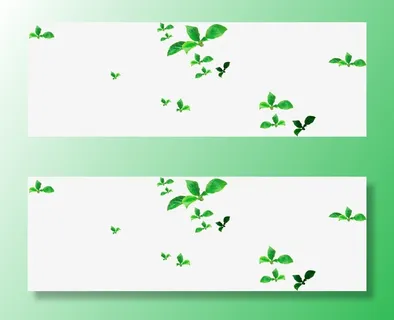 绿色春天踏青节日树叶免抠漂浮叶子元素