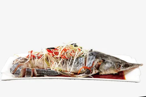 清蒸中华鲟免抠